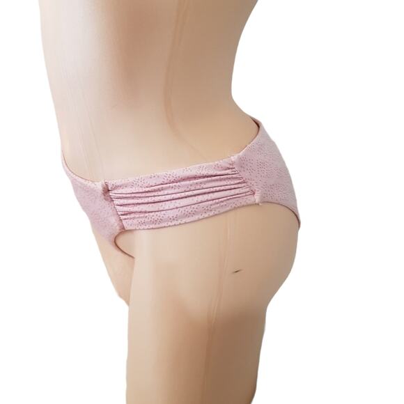 NWT Lucky Brand Dusty Pink Scrunch Bikini Bottom XS - Picture 4 of 12